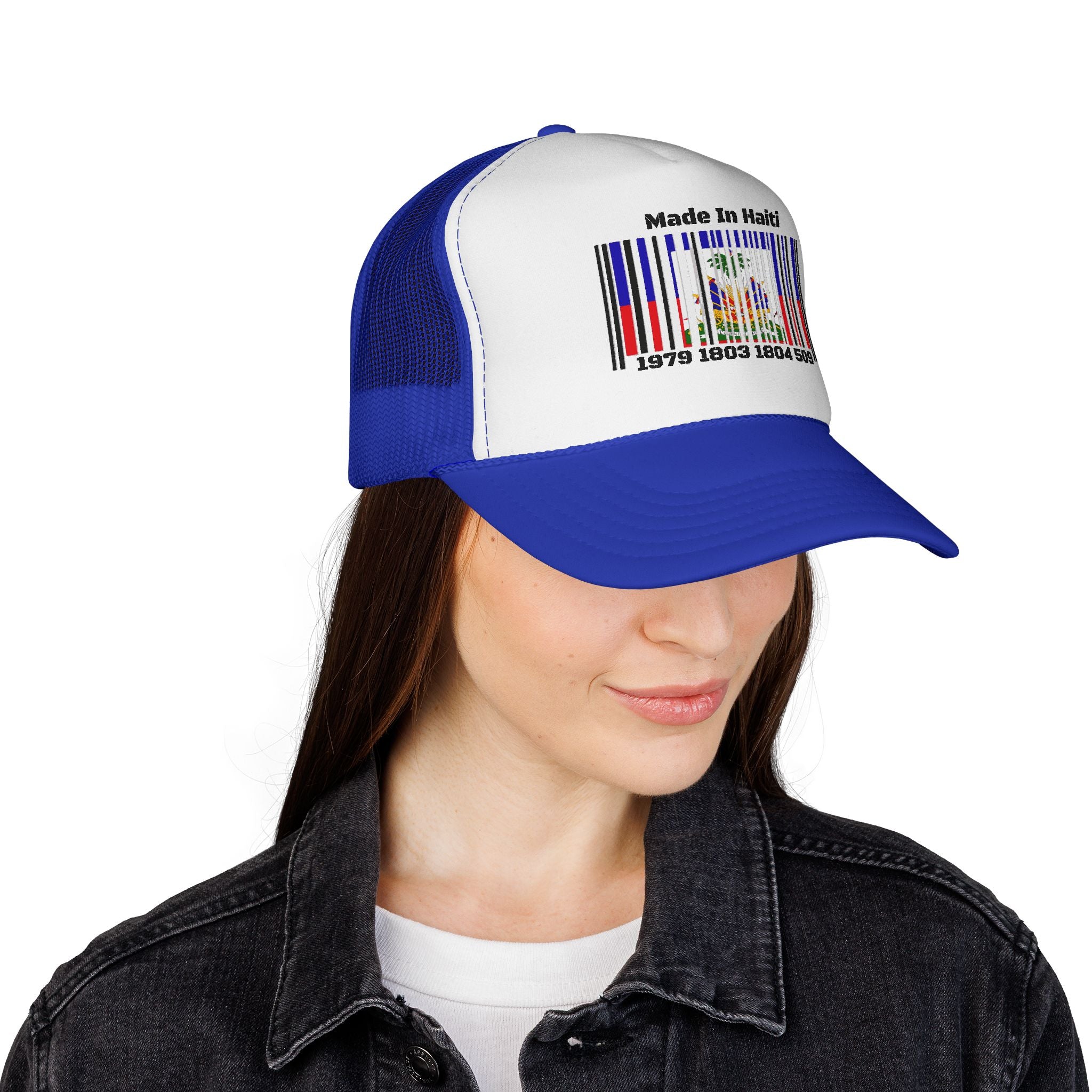 Made in Haiti Barcode Trucker Cap