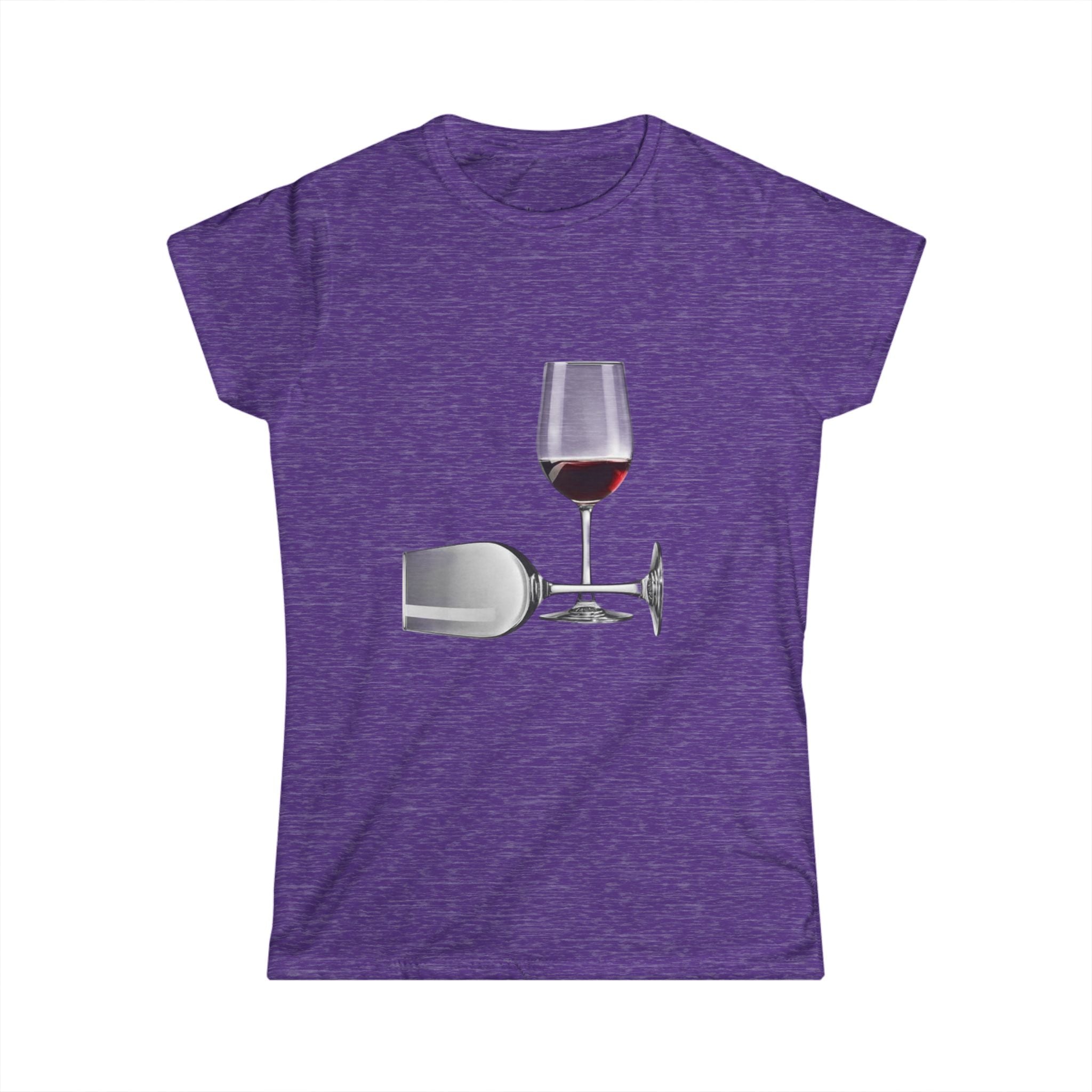 Wine Glass Graphic Tee — Red Wine Glass Illustration Women's T‑Shirt