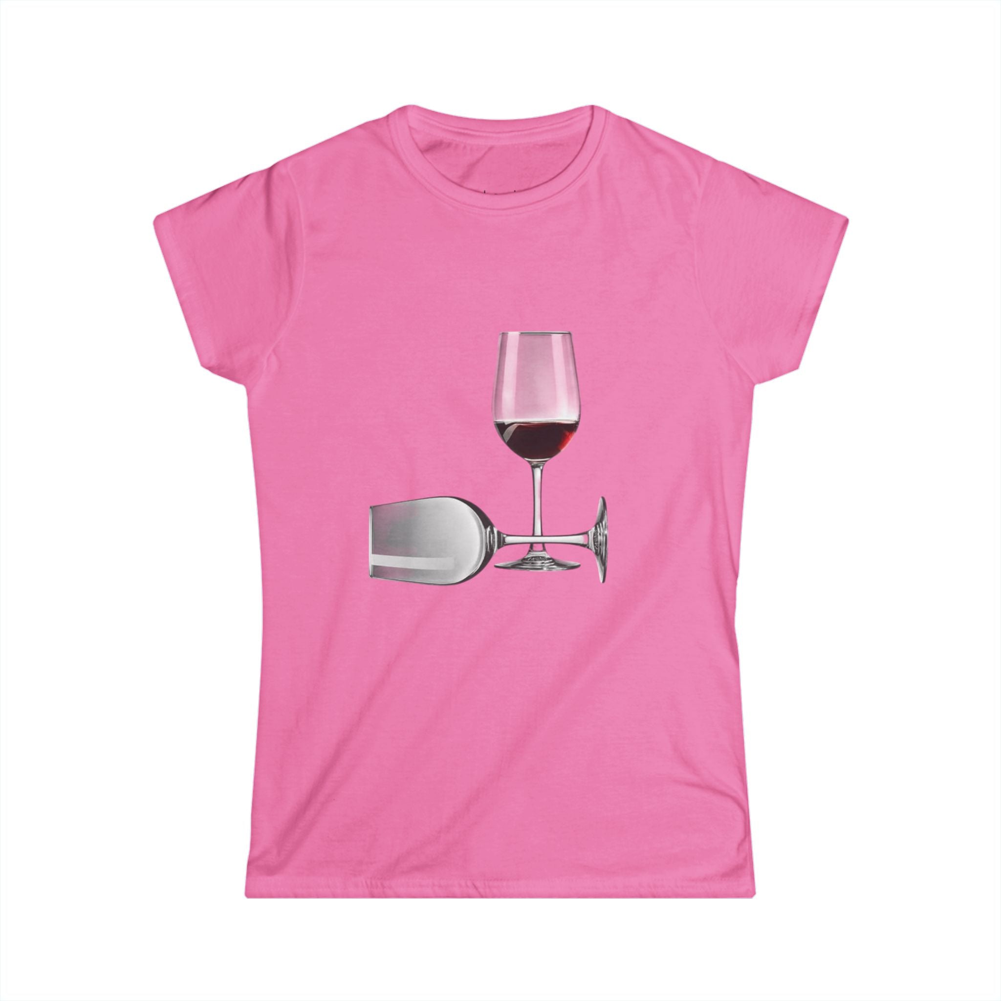 Wine Glass Graphic Tee — Red Wine Glass Illustration Women's T‑Shirt