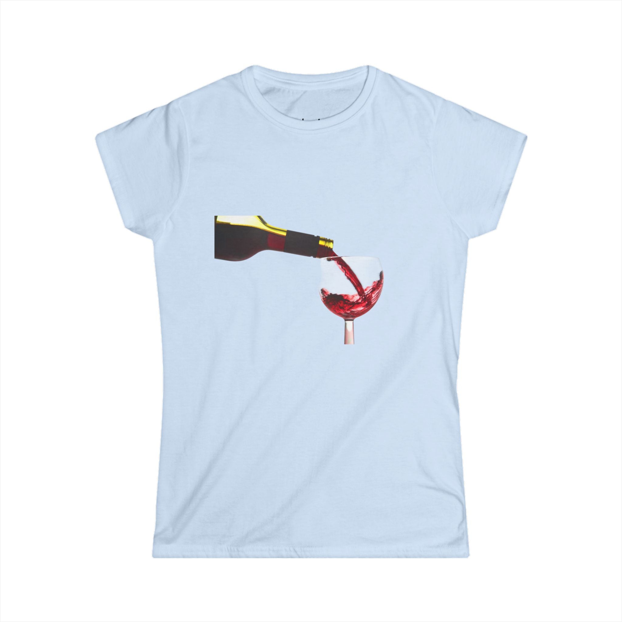 Wine Pour Graphic Tee — Red Wine Glass Art T-Shirt for Wine Lovers