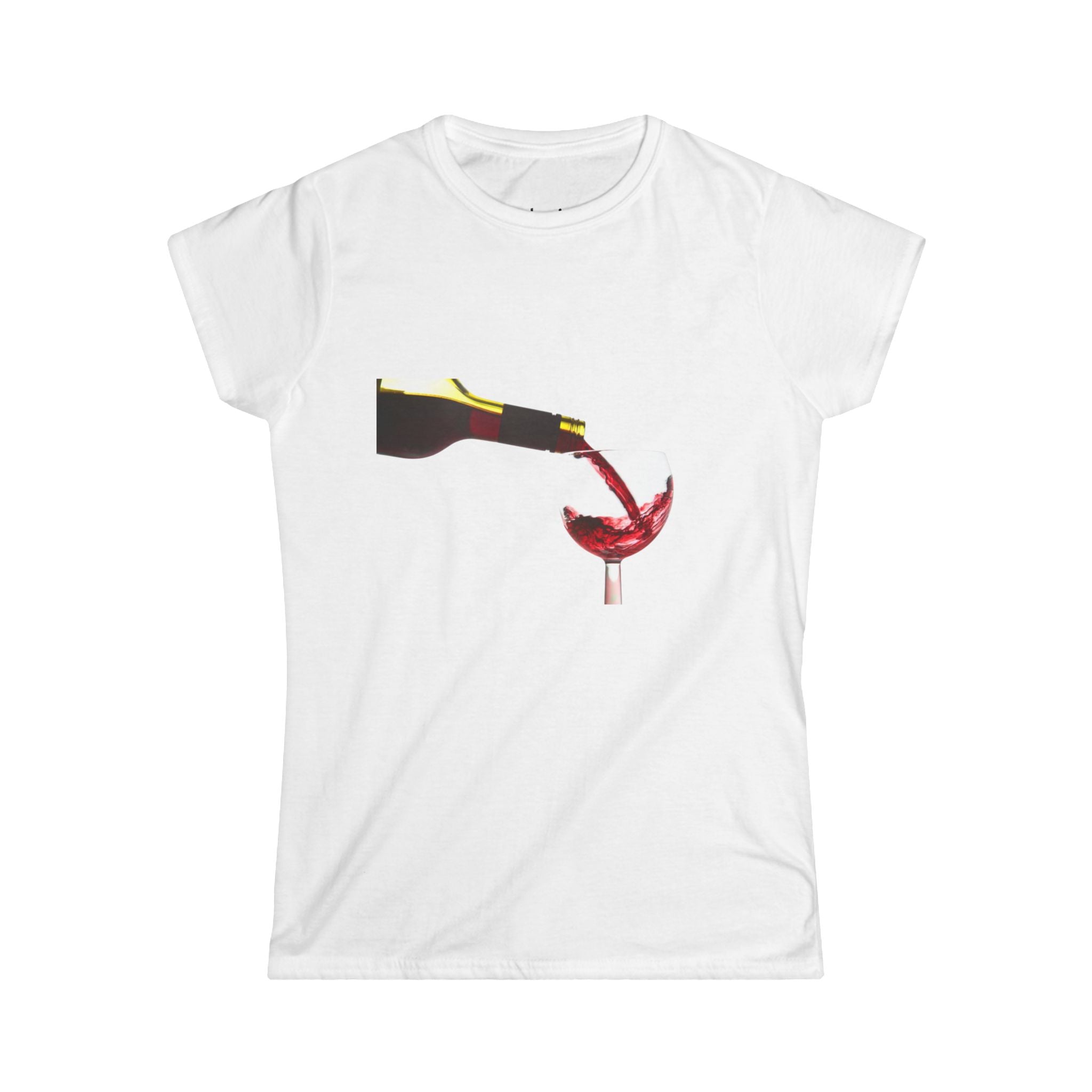 Wine Pour Graphic Tee — Red Wine Glass Art T-Shirt for Wine Lovers