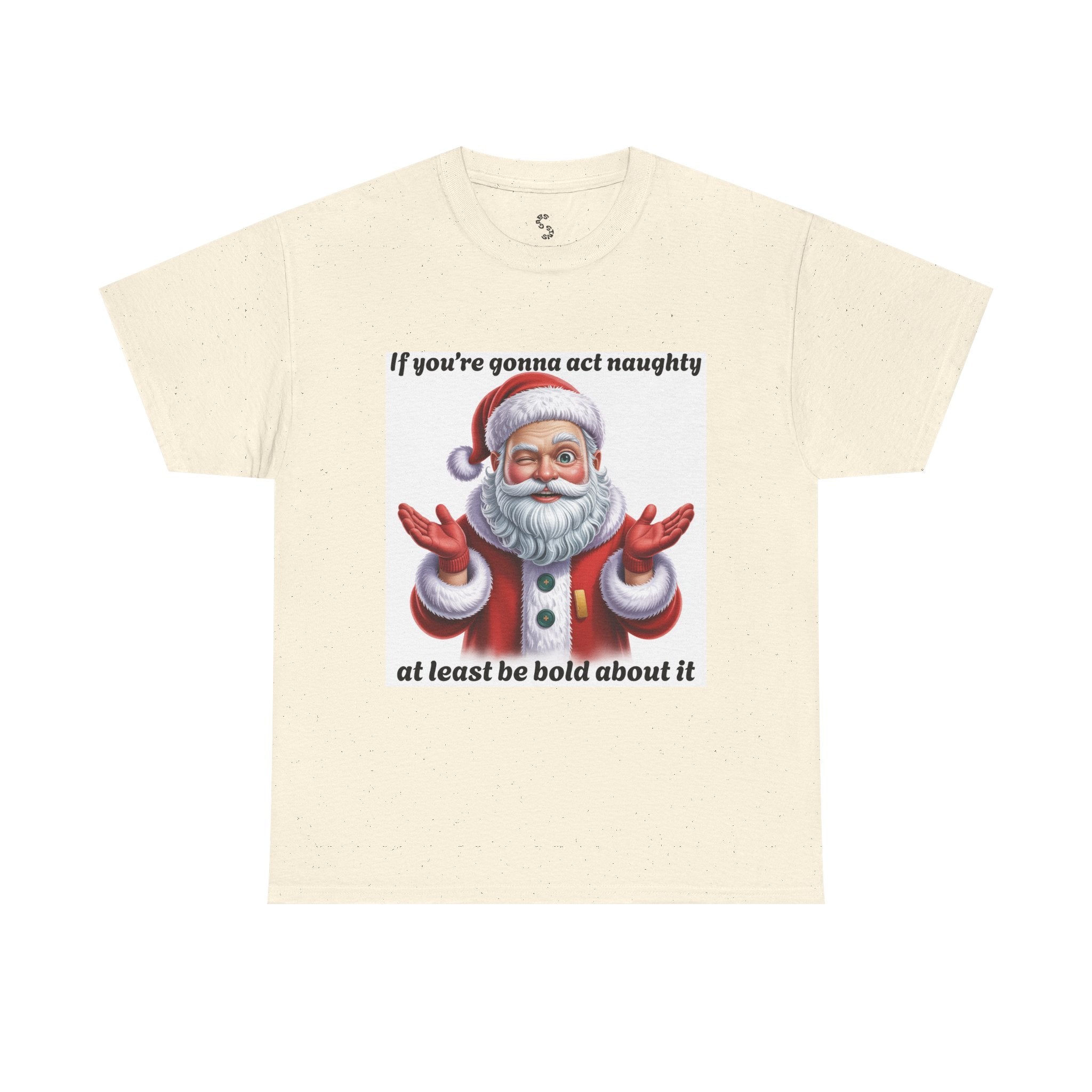 Santa Naughty Tee — "If you're gonna act naughty at least be bold about it" Christmas Shirt