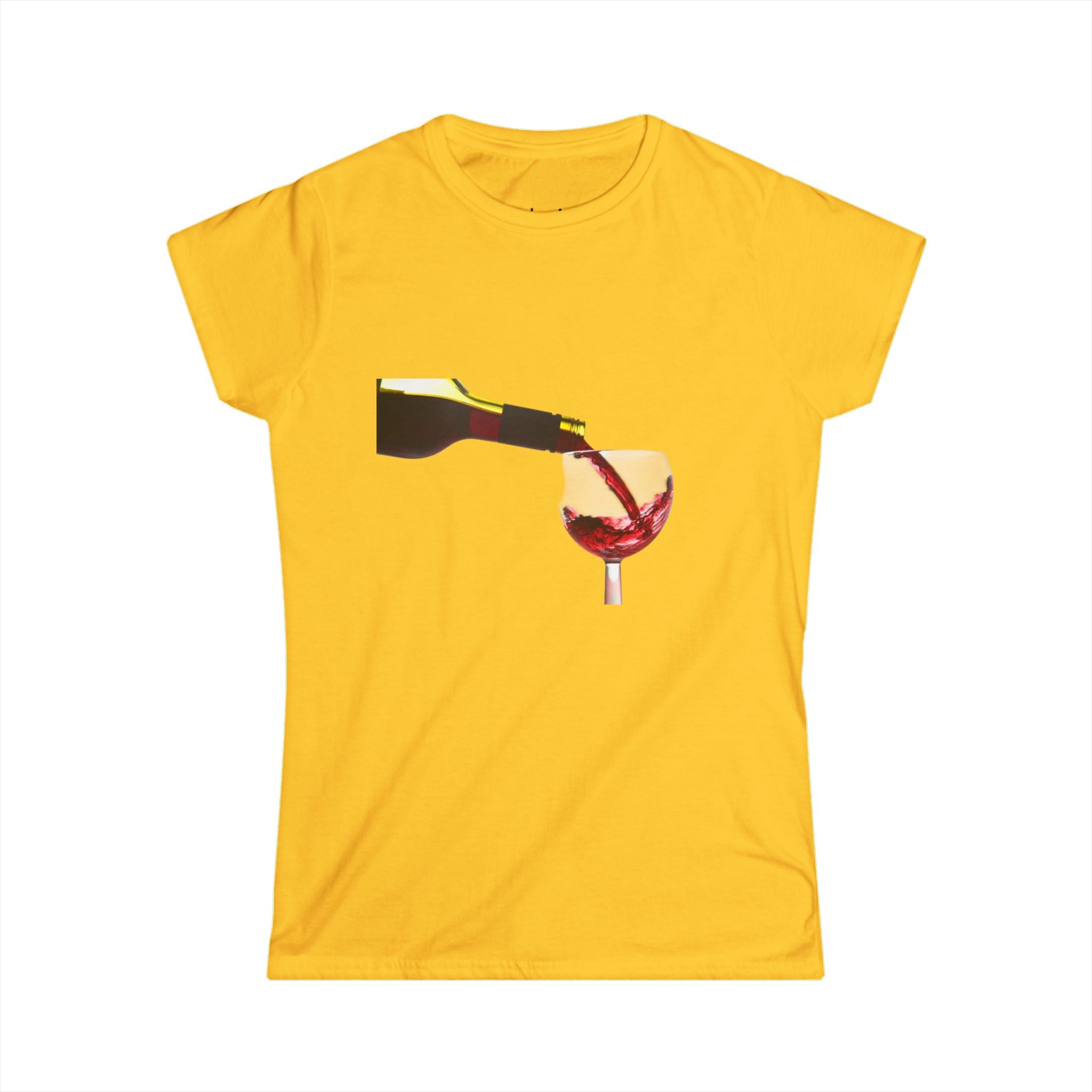 Wine Pour Graphic Tee — Red Wine Glass Art T-Shirt for Wine Lovers