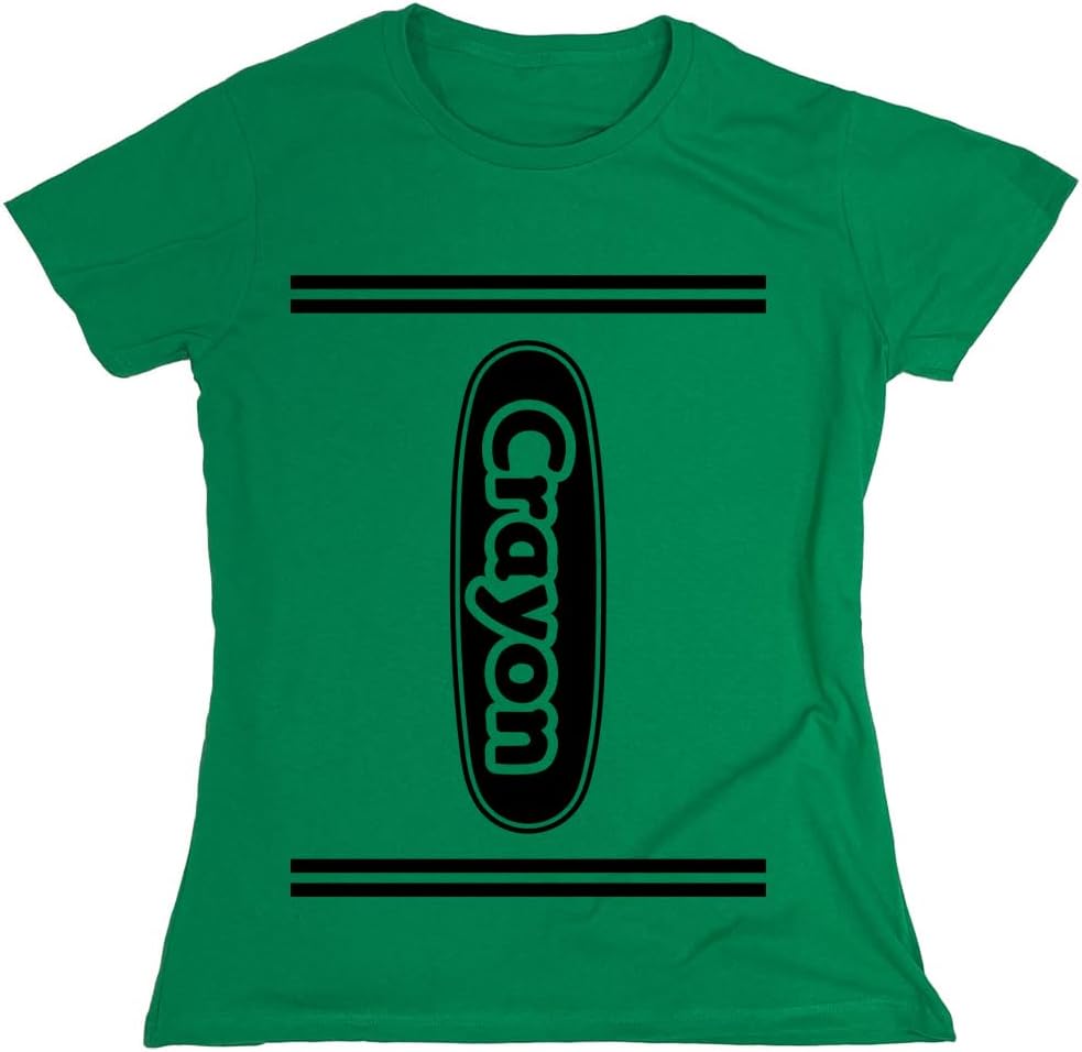 Crayon Shirt Women Men Kids | Costume for Halloween Party Group Event Unisex Matching Colorful Teacher Art Theme T-Shirt