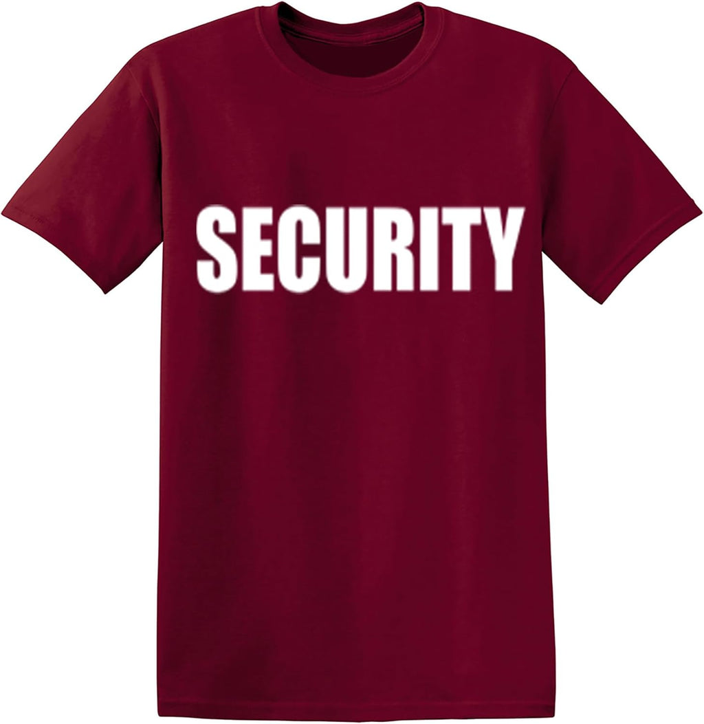 Security Shirt for Men Graphic Event Staff Work Uniform Concert Crew Tee Professional Guard Outfit Black Funny T-Shirt