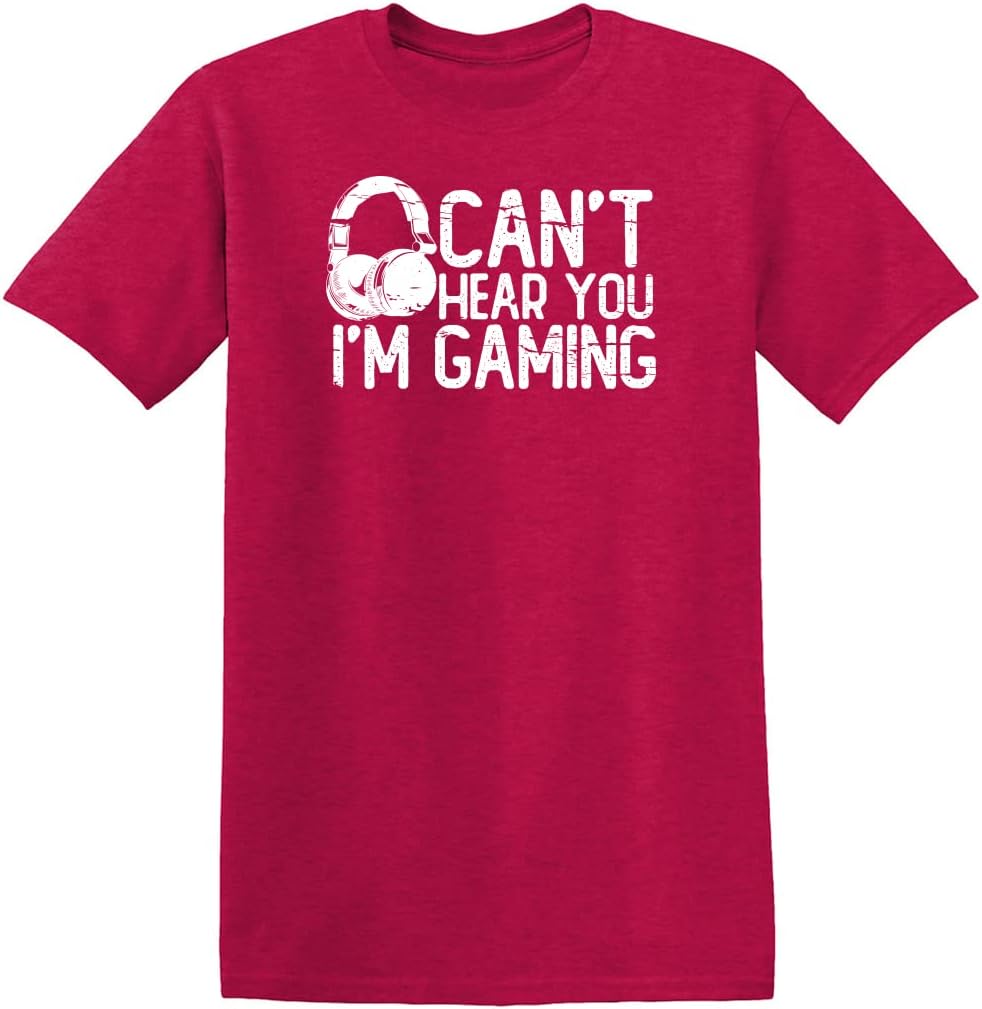 Can't Hear You I'm Gaming Headset Graphic Video Games Gamer Mens Funny T Shirt
