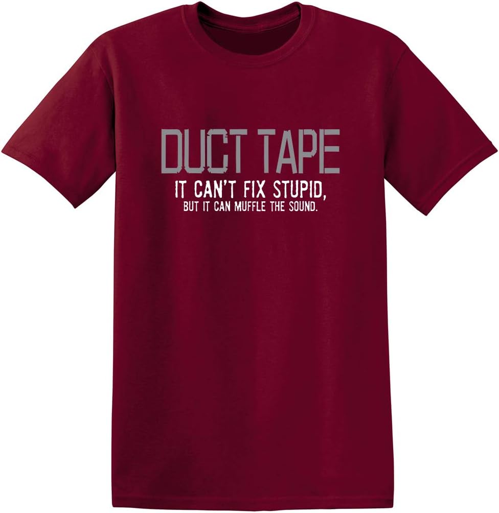 Mens If Duct Tape Muffle The Sound Adult Humor Novelty Sarcastic Funny T Shirt