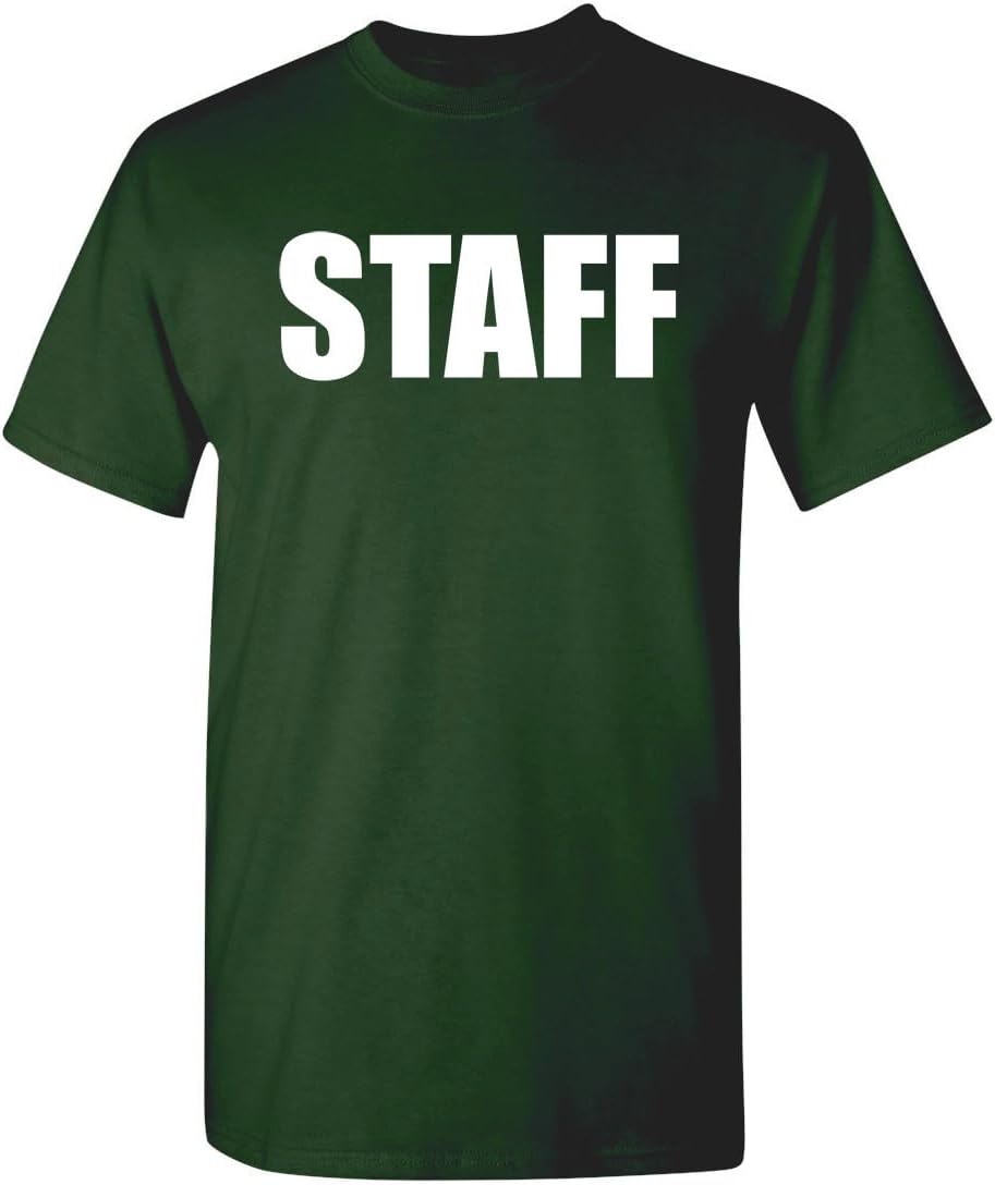 Security Shirt for Men Graphic Event Staff Work Uniform Concert Crew Tee Professional Guard Outfit Black Funny T-Shirt