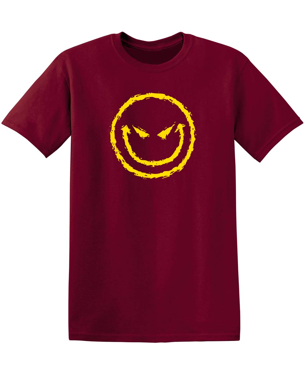 Evil Smile Face Graphic Novelty Sarcastic Funny T Shirt