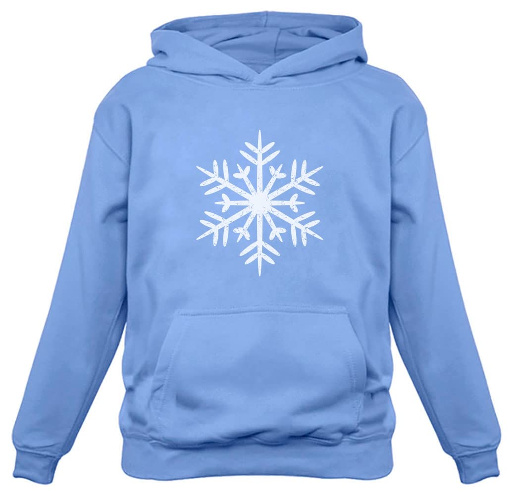 Tstars Big White Christmas Snowflake Hoodie for Men Xmas Holiday Mens Sweatshirt Hoodies