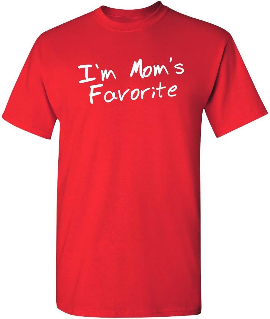 I'm Mom's Favorite Christmas Children Sibling Rivalry Tee | Premium Mens T Shirts | Graphic Novelty Sarcastic Funny T Shirt