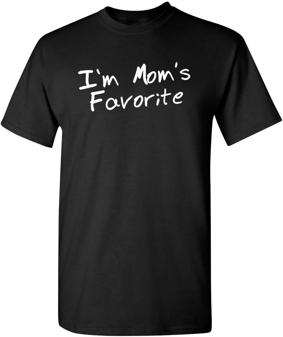 I'm Mom's Favorite Christmas Children Sibling Rivalry Tee | Premium Mens T Shirts | Graphic Novelty Sarcastic Funny T Shirt