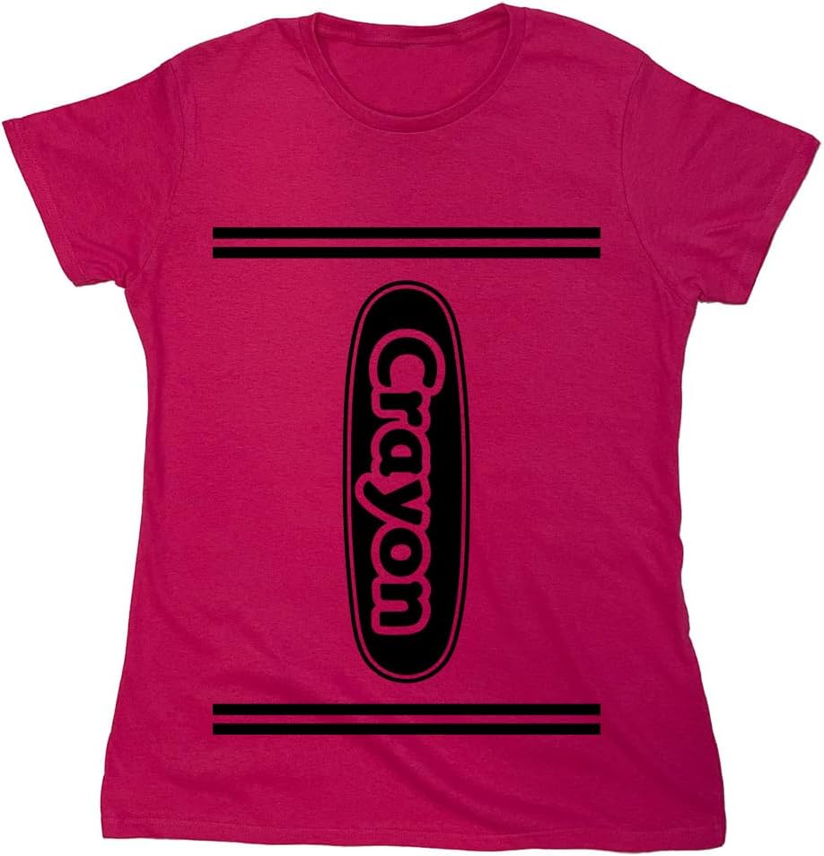 Crayon Shirt Women Men Kids | Costume for Halloween Party Group Event Unisex Matching Colorful Teacher Art Theme T-Shirt