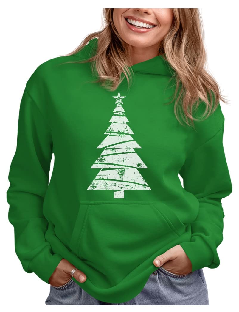 Tstars Holiday Snowflake Hoodie for Women - Festive Christmas Pullover Sweatshirt for Teen Girls & Winter Outfits