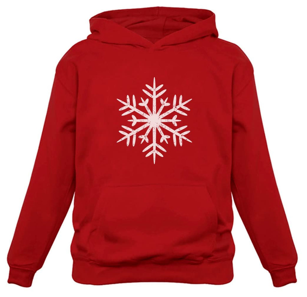 Tstars Big White Christmas Snowflake Hoodie for Men Xmas Holiday Mens Sweatshirt Hoodies