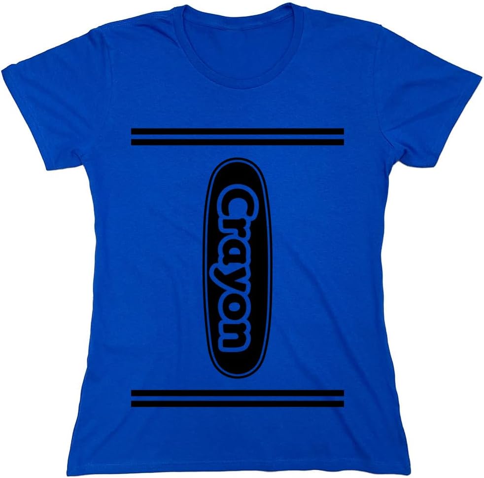 Crayon Shirt Women Men Kids | Costume for Halloween Party Group Event Unisex Matching Colorful Teacher Art Theme T-Shirt