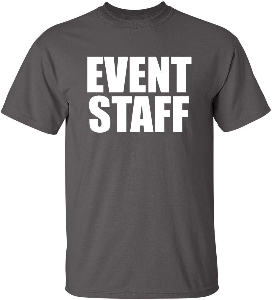 Security Shirt for Men Graphic Event Staff Work Uniform Concert Crew Tee Professional Guard Outfit Black Funny T-Shirt