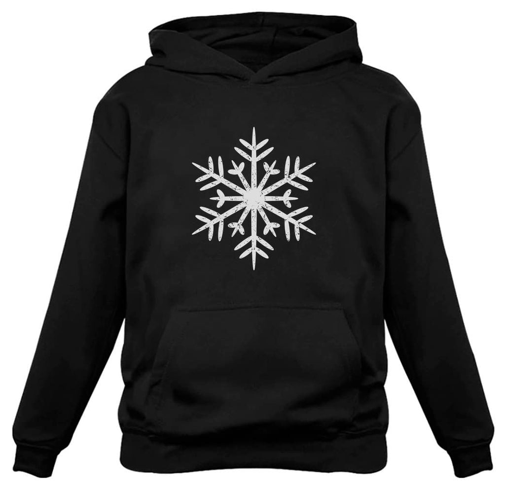 Tstars Big White Christmas Snowflake Hoodie for Men Xmas Holiday Mens Sweatshirt Hoodies