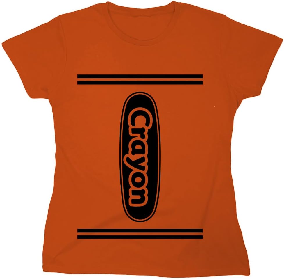 Crayon Shirt Women Men Kids | Costume for Halloween Party Group Event Unisex Matching Colorful Teacher Art Theme T-Shirt