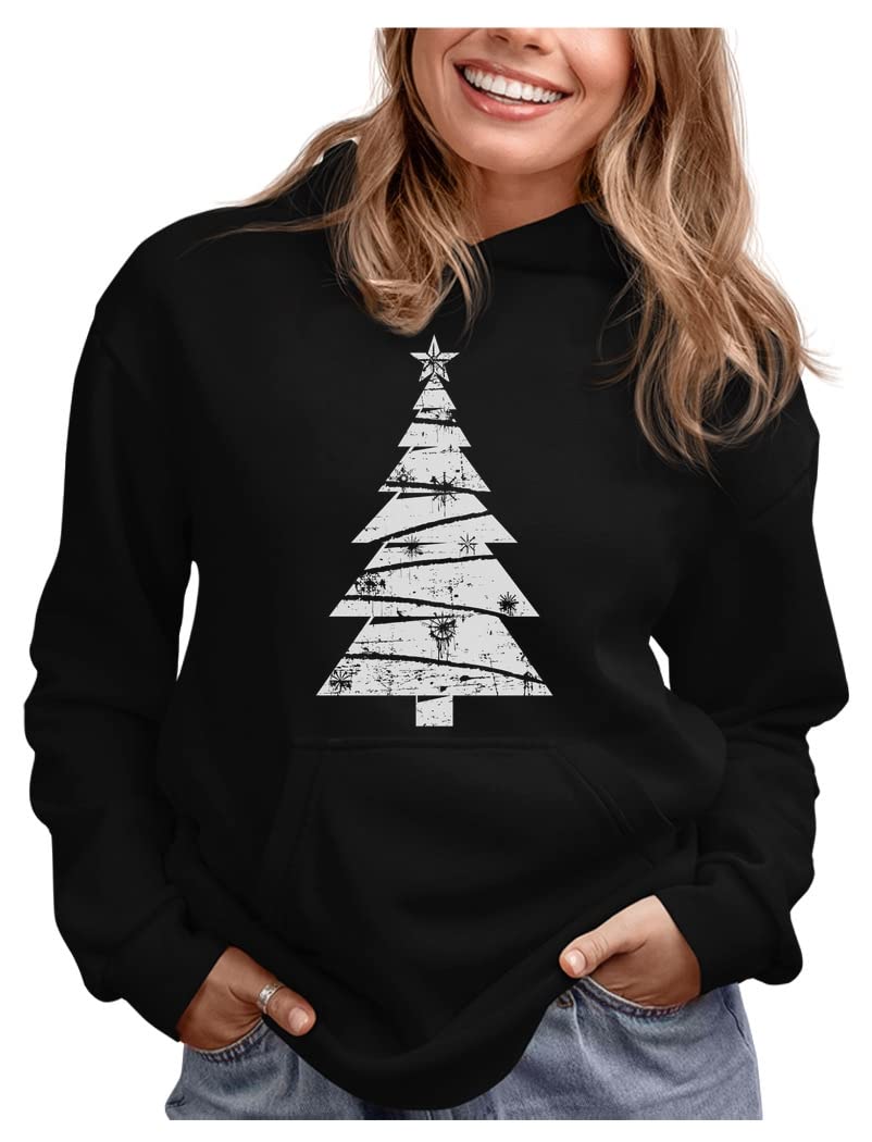 Tstars Holiday Snowflake Hoodie for Women - Festive Christmas Pullover Sweatshirt for Teen Girls & Winter Outfits