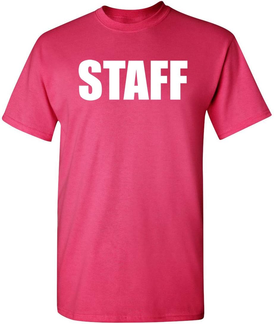 Security Shirt for Men Graphic Event Staff Work Uniform Concert Crew Tee Professional Guard Outfit Black Funny T-Shirt