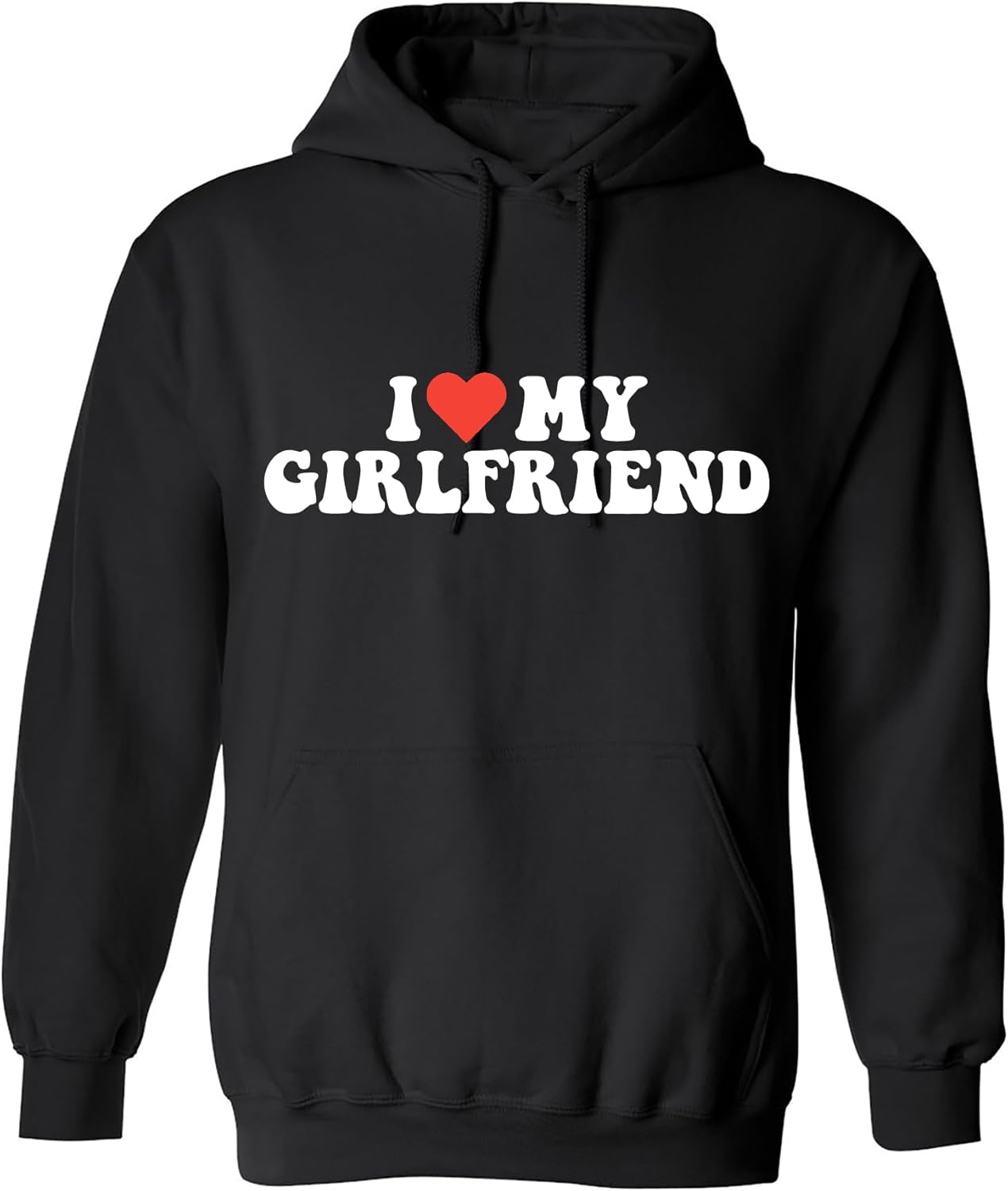 I Love My Girlfriend Shirt for Men Novelty Heart Graphic Tee Funny Romantic Humor Valentines for Boyfriend Christmas T-Shirt