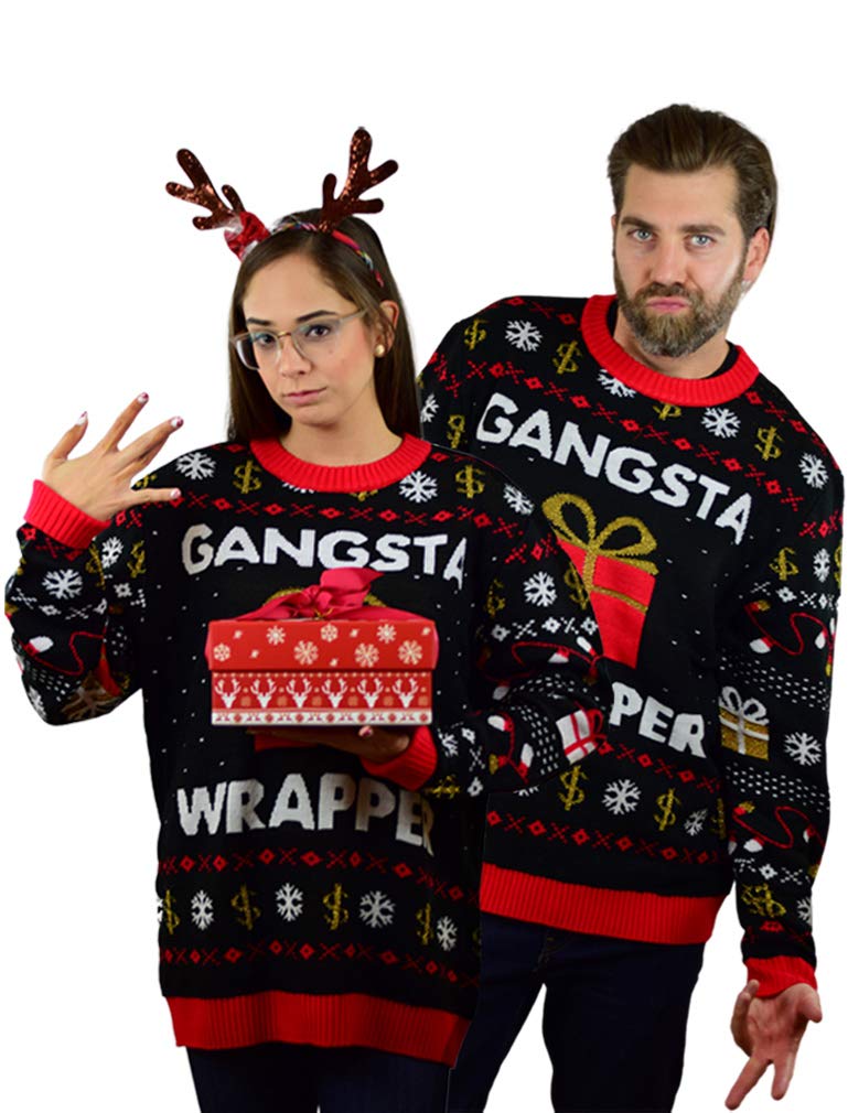 Tstars Funny Ugly Christmas Sweater for Men and Women - Hilarious Holiday Sweatshirt - Unisex Pullover for Xmas