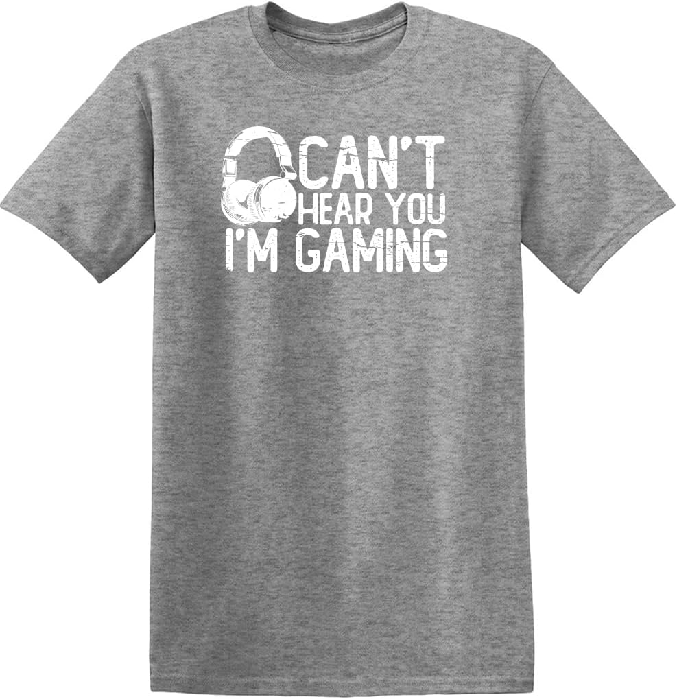 Can't Hear You I'm Gaming Headset Graphic Video Games Gamer Mens Funny T Shirt