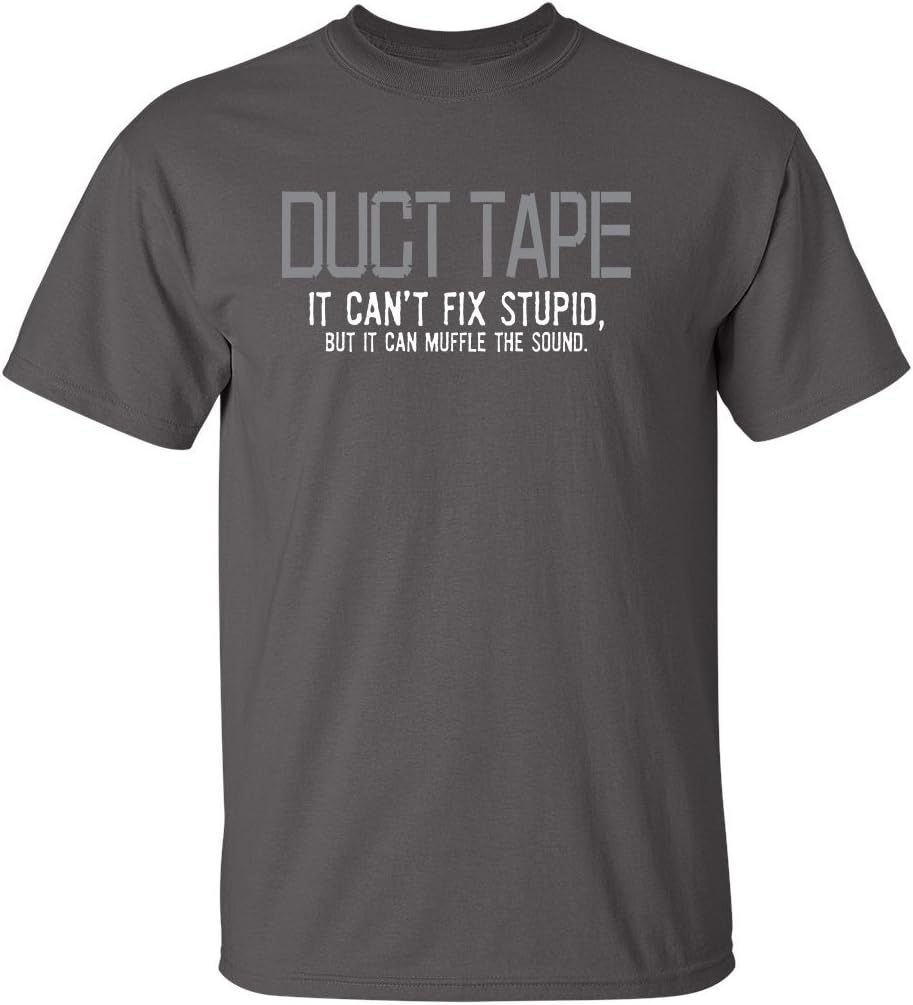 Mens If Duct Tape Muffle The Sound Adult Humor Novelty Sarcastic Funny T Shirt