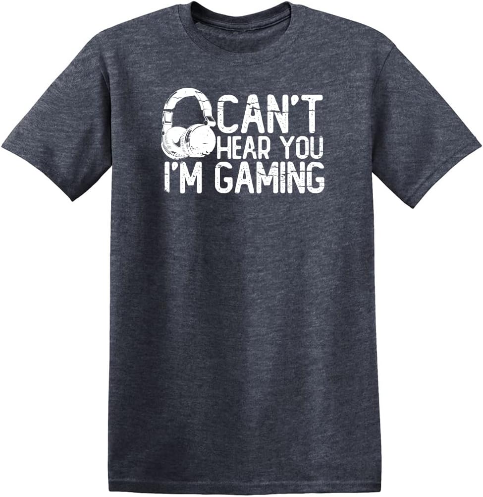 Can't Hear You I'm Gaming Headset Graphic Video Games Gamer Mens Funny T Shirt