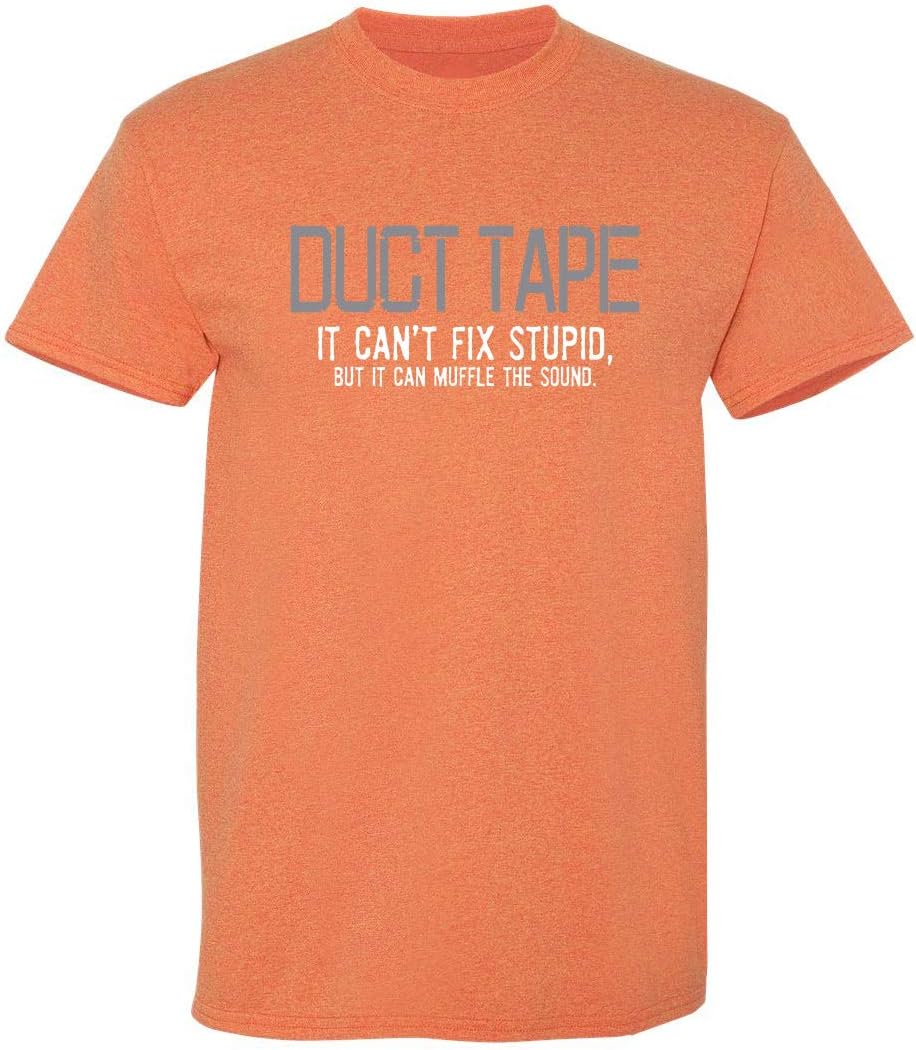 Mens If Duct Tape Muffle The Sound Adult Humor Novelty Sarcastic Funny T Shirt