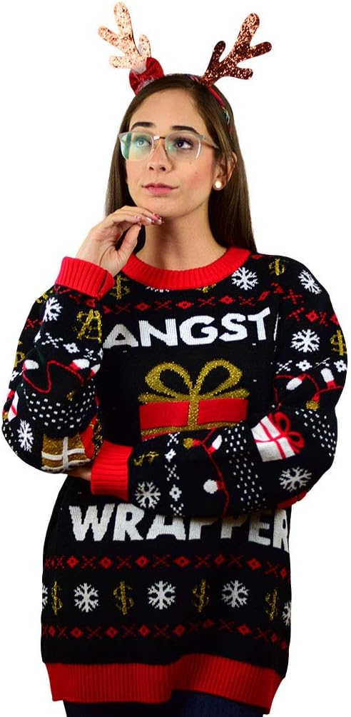 Tstars Funny Ugly Christmas Sweater for Men and Women - Hilarious Holiday Sweatshirt - Unisex Pullover for Xmas