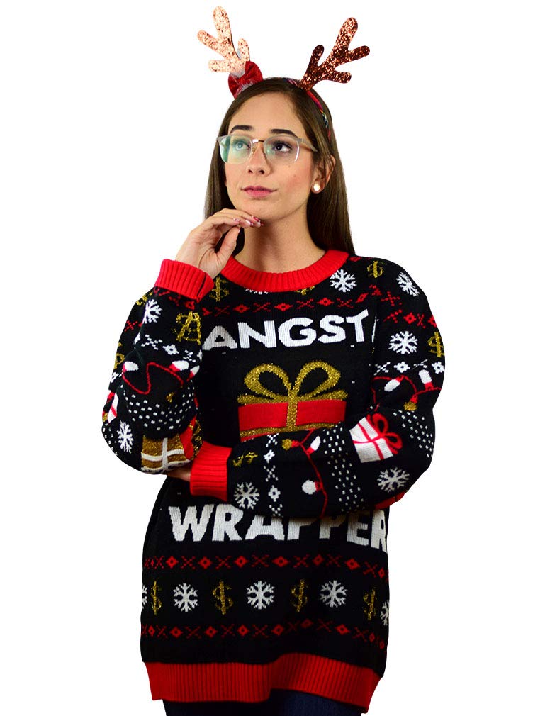 Tstars Funny Ugly Christmas Sweater for Men and Women - Hilarious Holiday Sweatshirt - Unisex Pullover for Xmas