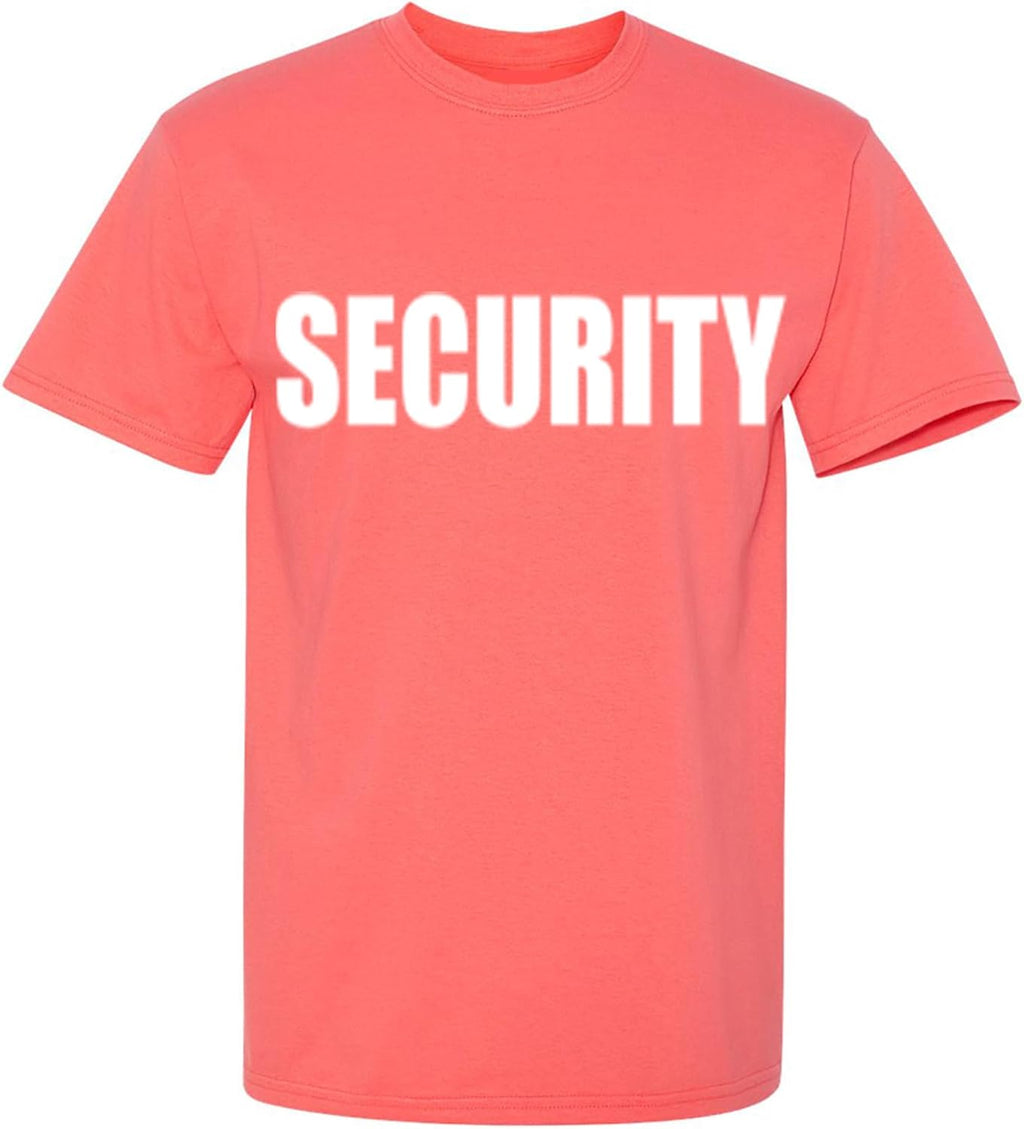 Security Shirt for Men Graphic Event Staff Work Uniform Concert Crew Tee Professional Guard Outfit Black Funny T-Shirt