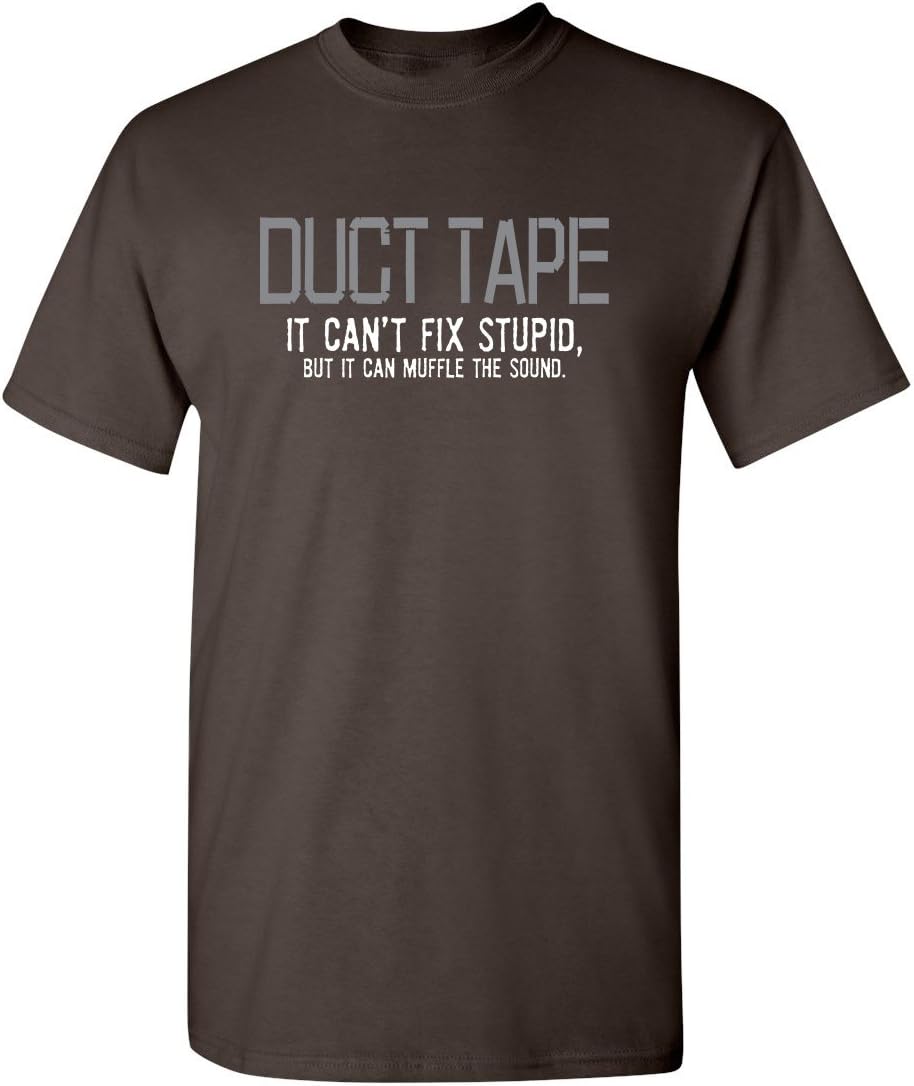 Mens If Duct Tape Muffle The Sound Adult Humor Novelty Sarcastic Funny T Shirt