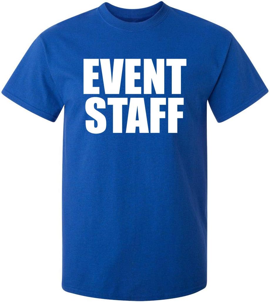 Security Shirt for Men Graphic Event Staff Work Uniform Concert Crew Tee Professional Guard Outfit Black Funny T-Shirt