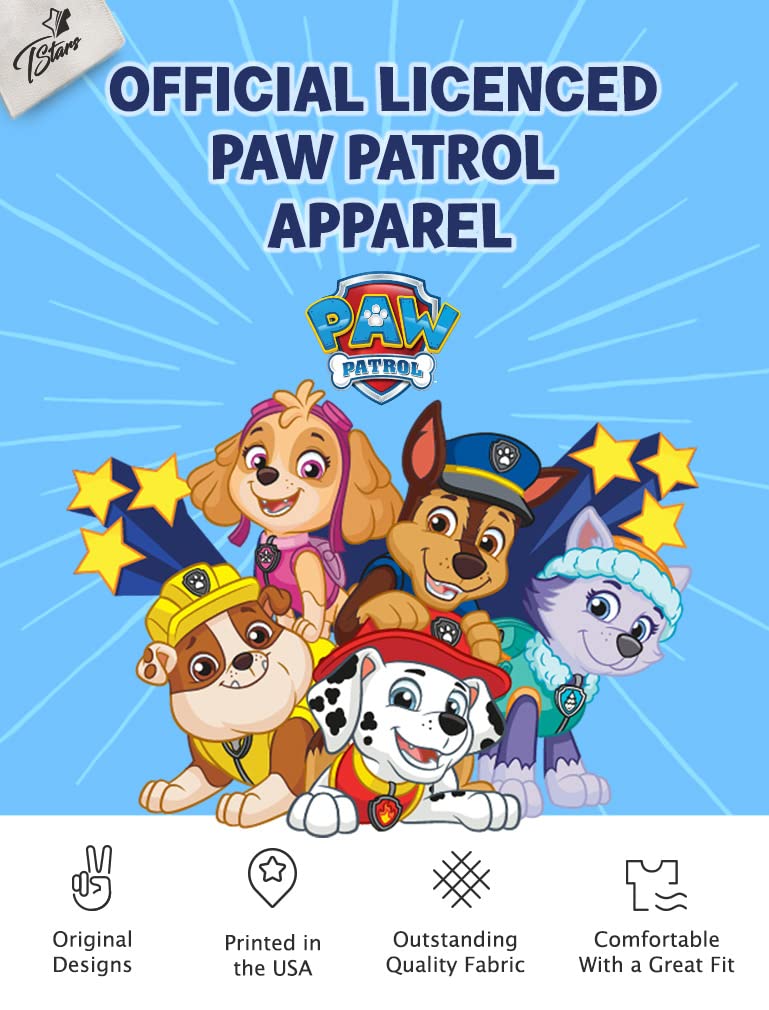Paw Patrol Pup Chase 4th Birthday Long Sleeve Shirt for Toddler Boys - Party Outfit & Gift Idea for 4 Year Old