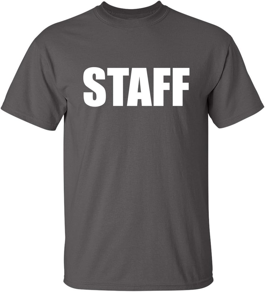 Security Shirt for Men Graphic Event Staff Work Uniform Concert Crew Tee Professional Guard Outfit Black Funny T-Shirt