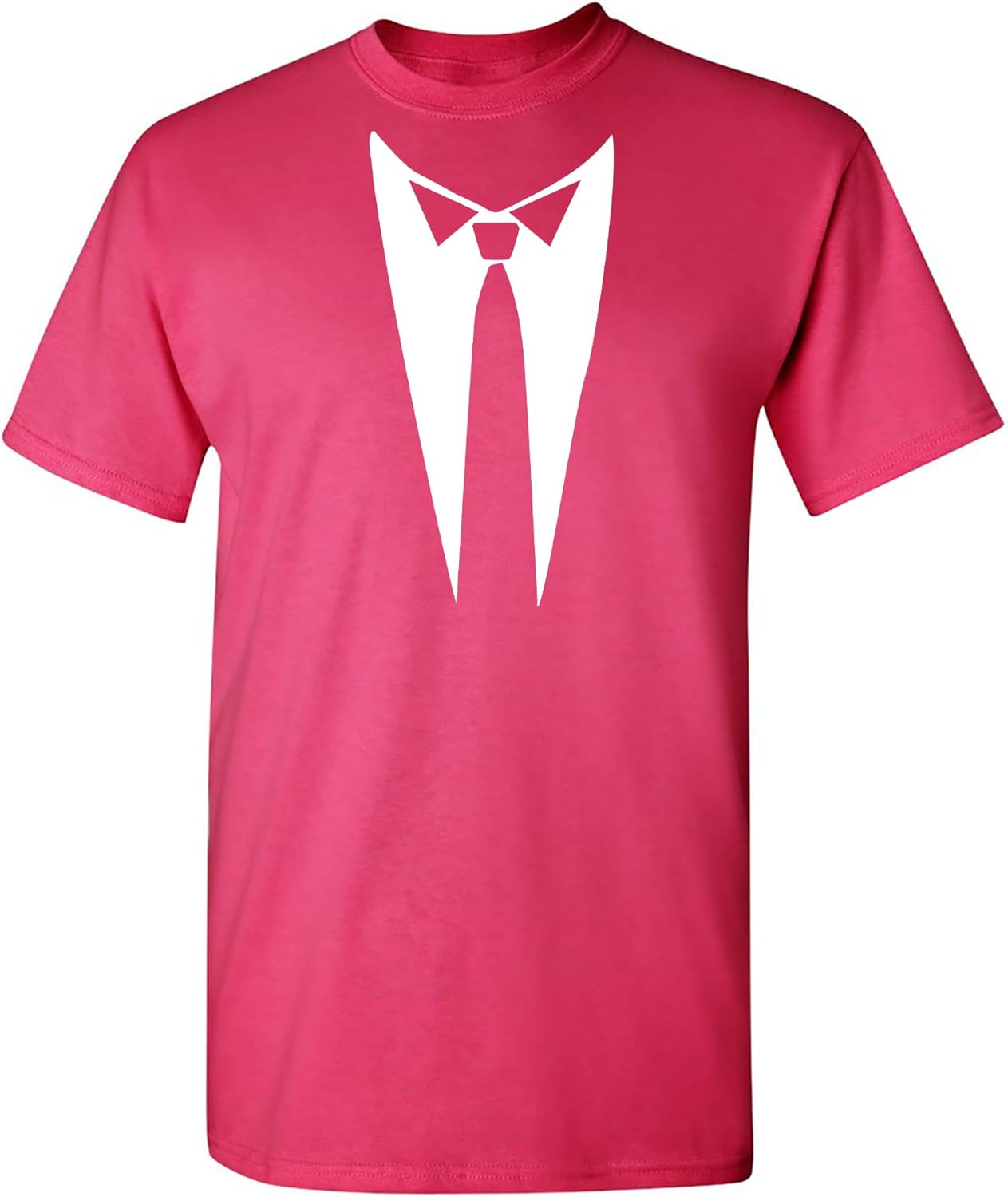 Tuxedo Shirts for Men Novelty Graphic Funny Formal Classic Black White Tux Print Casual Wedding Bachelor Prom T-Shirt