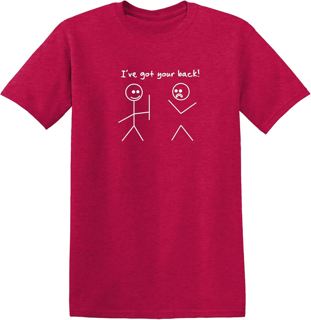 I've Got Your Back Shirt Funny Stick Figure Graphic Novelty Humor Tee for Men Women Kids Sarcastic Joke Gag Gift T-Shirt