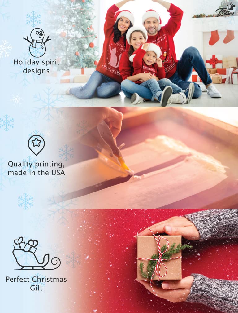 Tstars Holiday Snowflake Hoodie for Women - Festive Christmas Pullover Sweatshirt for Teen Girls & Winter Outfits