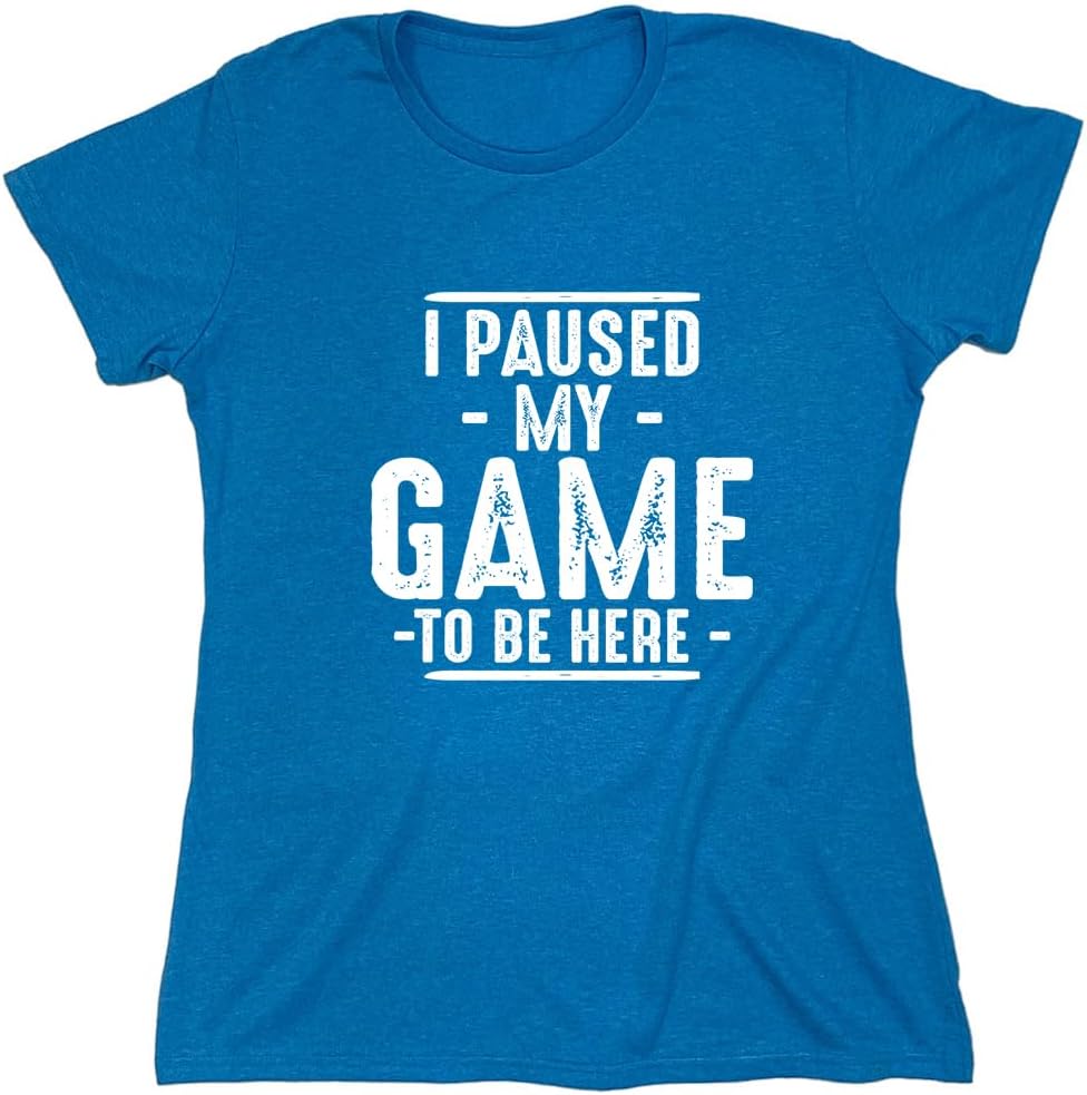 I Paused My Game to Be Here Graphic Tees Men Gaming Gamer Novelty Funny T Shirt