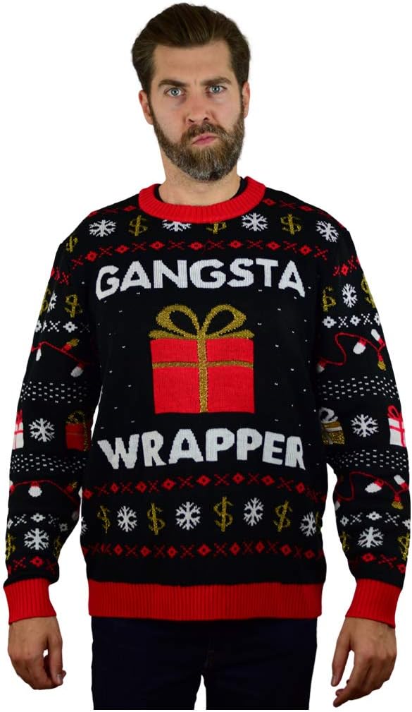 Tstars Funny Ugly Christmas Sweater for Men and Women - Hilarious Holiday Sweatshirt - Unisex Pullover for Xmas