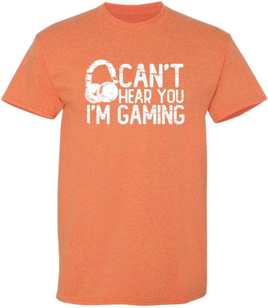 Can't Hear You I'm Gaming Headset Graphic Video Games Gamer Mens Funny T Shirt