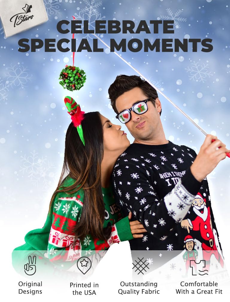 Tstars Holiday Snowflake Hoodie for Women - Festive Christmas Pullover Sweatshirt for Teen Girls & Winter Outfits