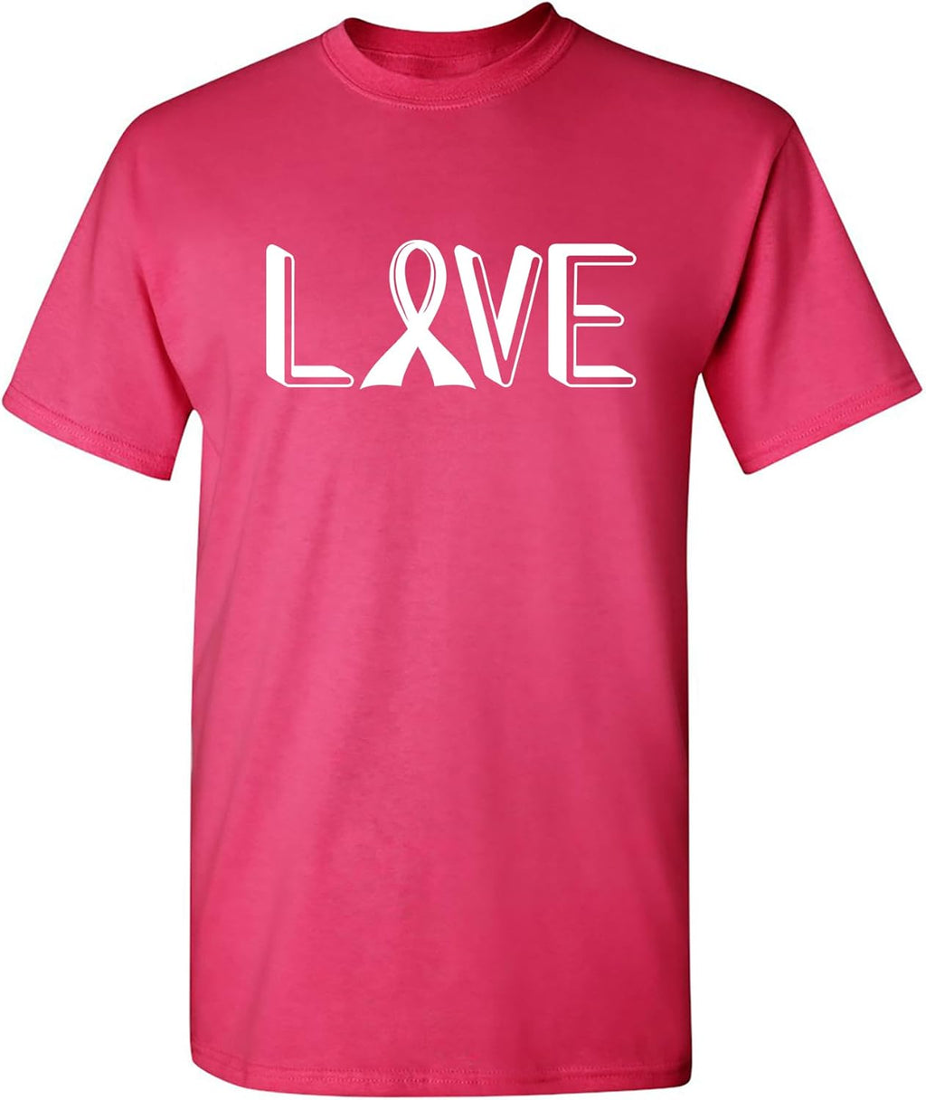 Feelin Good Tees Breast Cancer Support Shirt for Men & Women | Pink Ribbon Awareness Tee for Unisex | Womens Graphic T Shirt