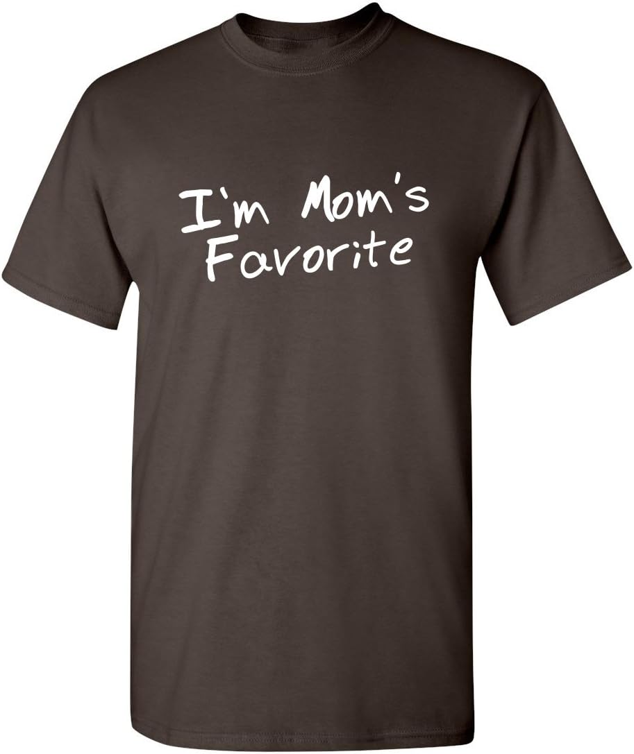 I'm Mom's Favorite Christmas Children Sibling Rivalry Tee | Premium Mens T Shirts | Graphic Novelty Sarcastic Funny T Shirt