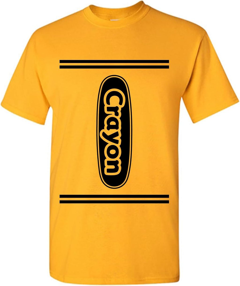 Crayon Shirt Women Men Kids | Costume for Halloween Party Group Event Unisex Matching Colorful Teacher Art Theme T-Shirt