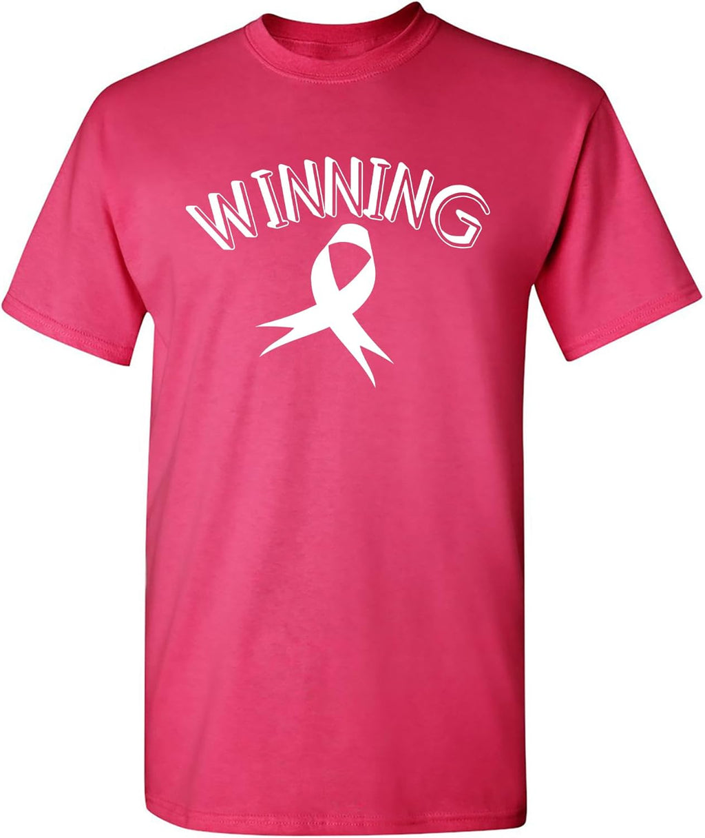 Feelin Good Tees Breast Cancer Support Shirt for Men & Women | Pink Ribbon Awareness Tee for Unisex | Womens Graphic T Shirt