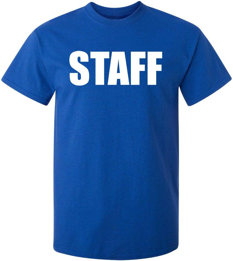 Security Shirt for Men Graphic Event Staff Work Uniform Concert Crew Tee Professional Guard Outfit Black Funny T-Shirt